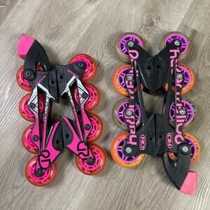Roller Derby Inline Skate Replacement Wheels Pink Glitter Jelly‎